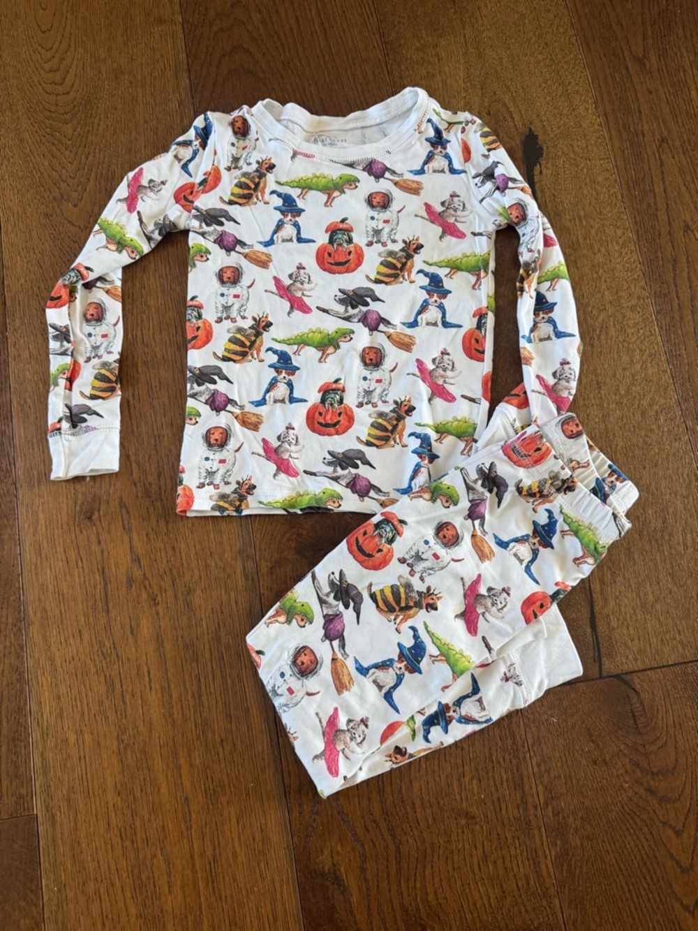 Hart + Land 5T Halloween Pups Organic Pima Cotton Pajama Set Unisex